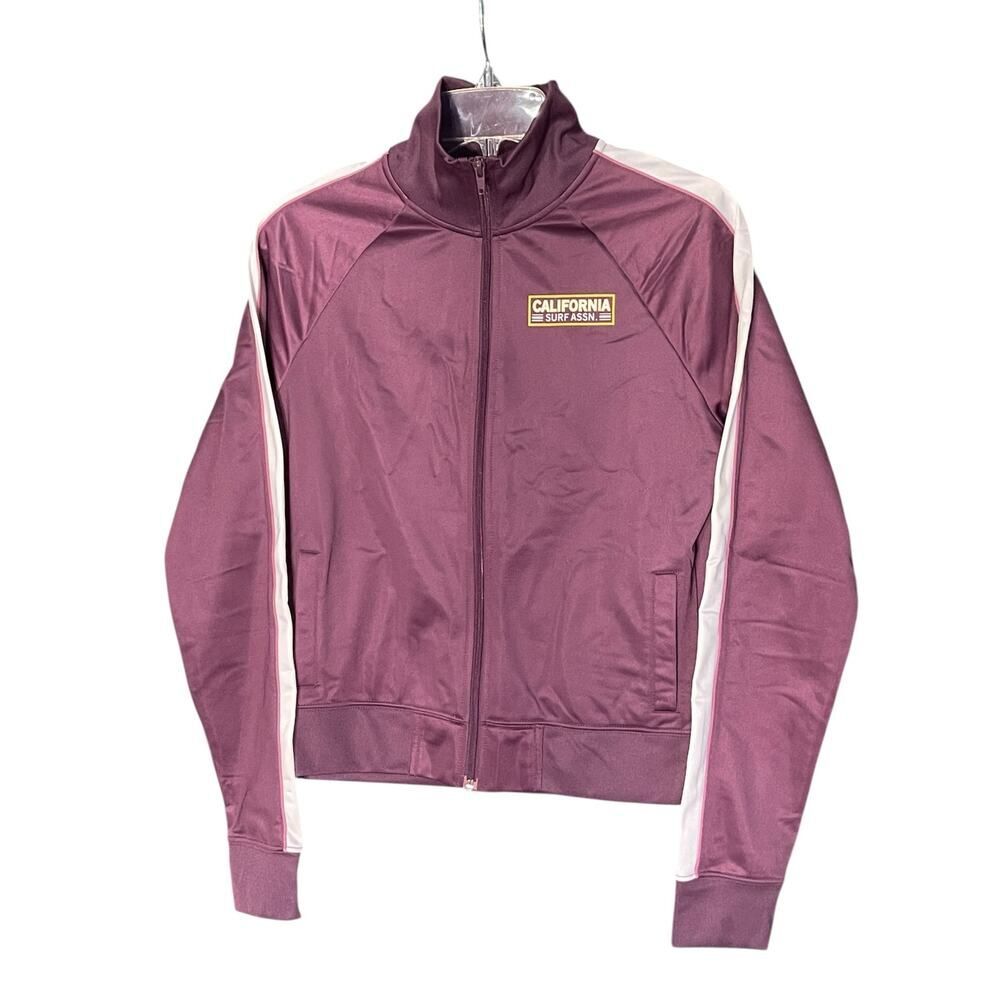 Hollister Full Zip Maroon Sweatshirt Size Large- Excellent Condition
